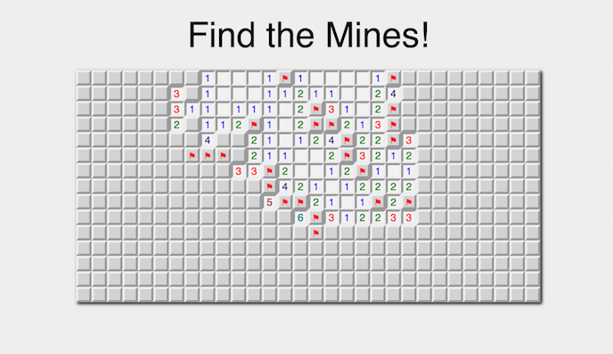 React.js Minesweeper-style game